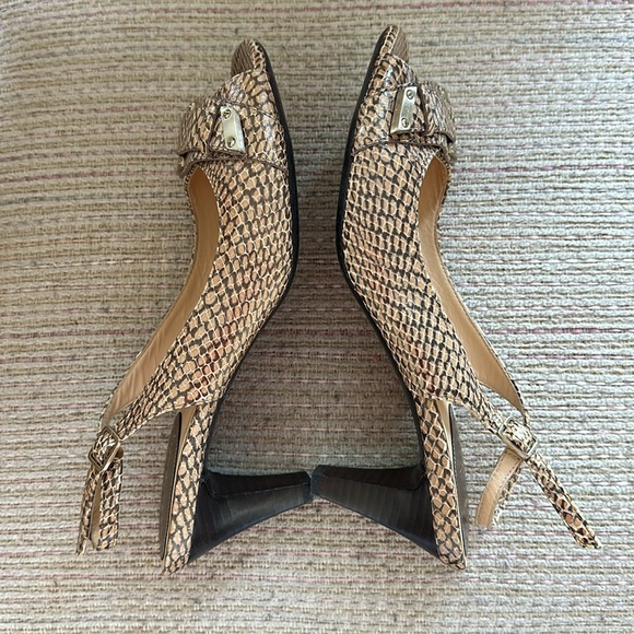 Cole Haan Snakeskin Kitten Heels 7.5 - Picture 7 of 12